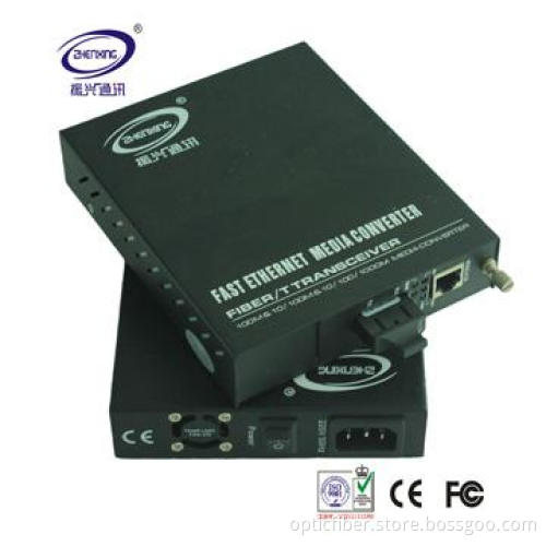 SC Port Connector Fiber Media Converter